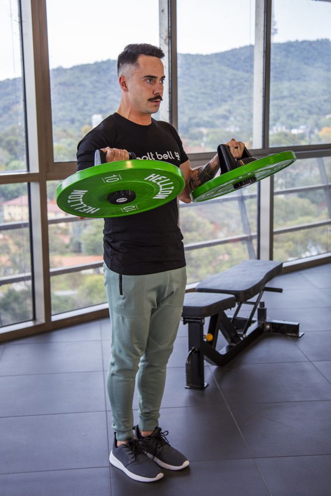 Bicep Curls with Bolt Bell